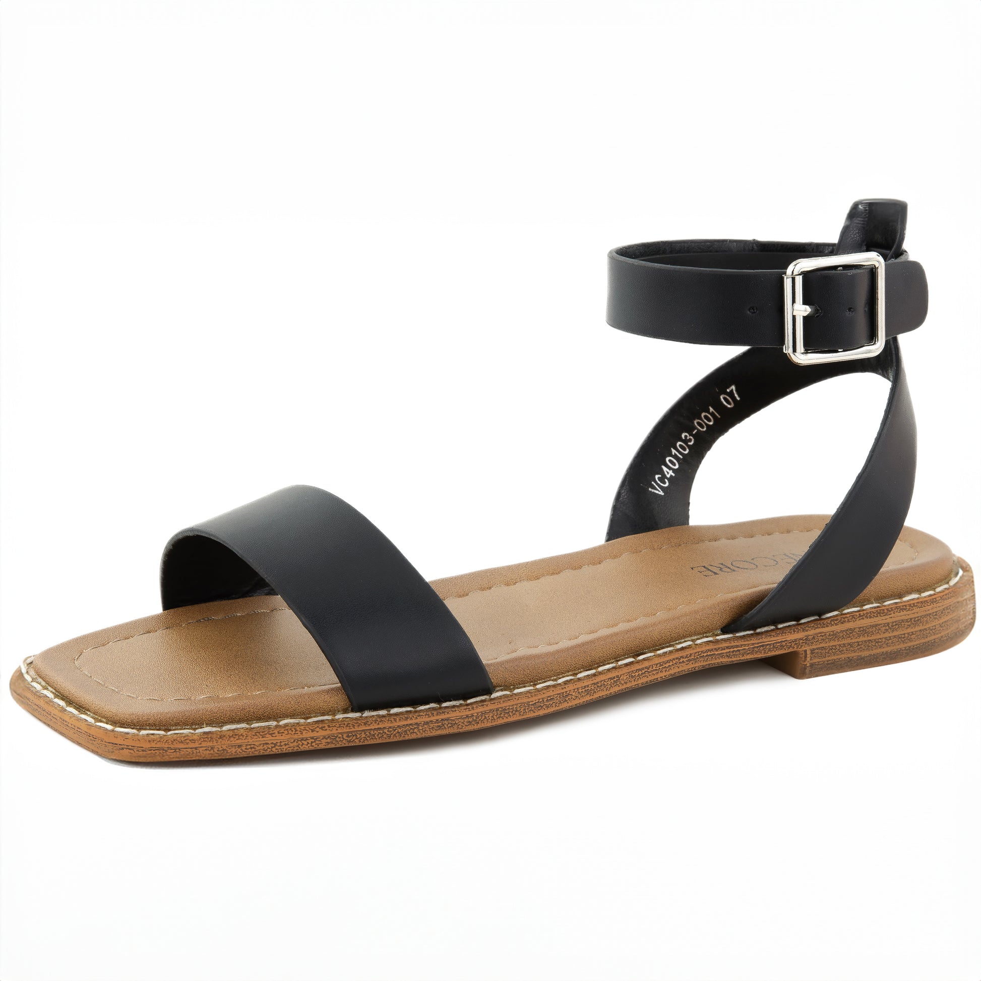 Clara Women's Adjustable Buckle Ankle Strap Flat Sandals – VENECORE